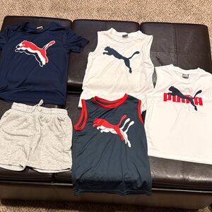 Puma Kids' Set - Navy, White, Gray